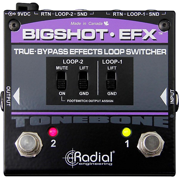 Radial Engineering BigShot EFX Effects Loop Switcher Pedal Music & Arts