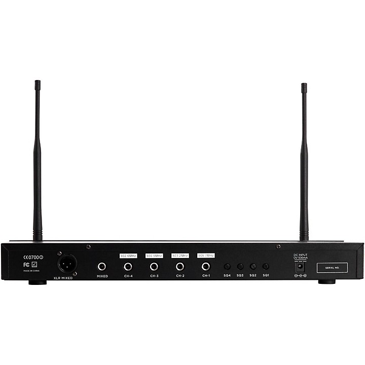 Gemini UHF 04M 4 Channel Wireless Handheld Microphone System