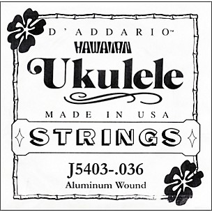 D'Addario J5403 Aluminum Wound Single Ukulele String