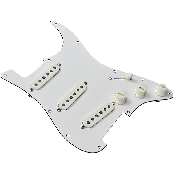 mojotone 58 quiet coil with hot bridge strat prewired pickguard