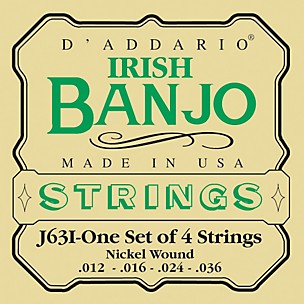 D'Addario J63i 4-String Irish Banjo Strings