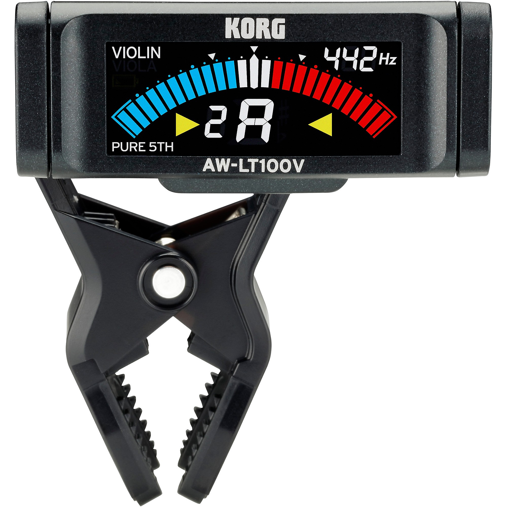 弦楽器 GOTOH Marvel Violin Tuner MVT-440T KORG Clip-On Violin Tuner Black | Music & Arts
