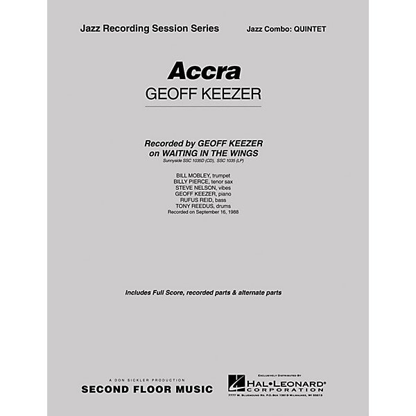 Second Floor Music Accra Quintet Sextet Jazz Band Level 4 5