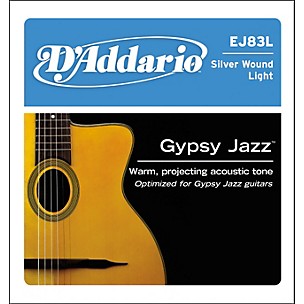 D'Addario J83L03 Gypsy Jazz Silver Wound Single Acoustic Guitar String