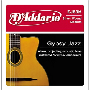 D'Addario J83M04 Gypsy Jazz Silver Wound Single Acoustic Guitar String