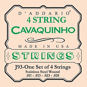 D'Addario J93 Cavaquinho Stainless String Set