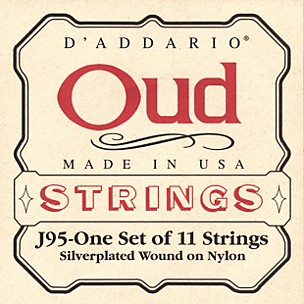 D'Addario J95 Silver-Plated Wound Oud String Set