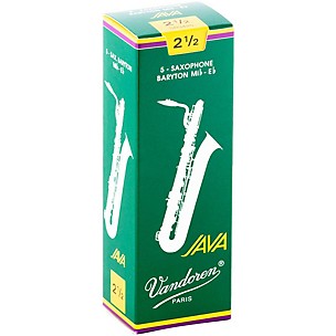 Vandoren JAVA Green Baritone Saxophone Reeds