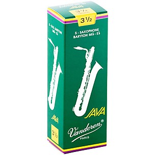 Vandoren JAVA Green Baritone Saxophone Reeds