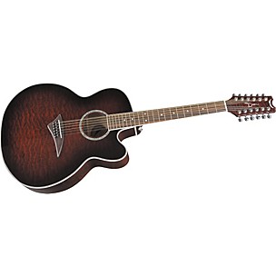 Dean JC-QM-12-TGE Jumbo Cutaway Acoustic-Electric 12-String Guitar