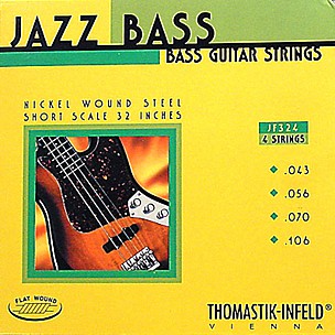 Thomastik JF324 Flatwound Short Scale 4-String Jazz Bass Strings