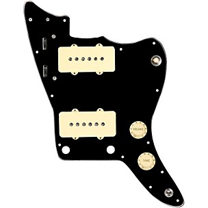 920d Custom JM Grit Loaded Pickguard for Jazzmaster With Aged White Pickups and Knobs and JMH-V Wiring Harness