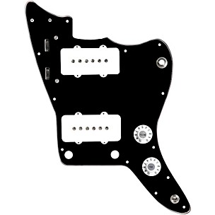 920d Custom JM Grit Loaded Pickguard for Jazzmaster With White Pickups and Knobs and JMH-V Wiring Harness