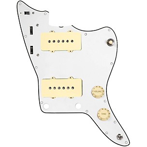 920D Custom JM Vintage Loaded Pickguard for Jazzmaster With Aged White Pickups and Knobs and JMH-V Wiring Harness