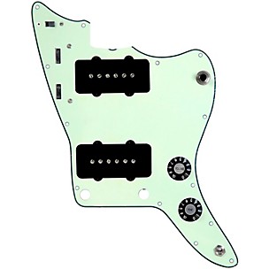 920d Custom JM Vintage Loaded Pickguard for Jazzmaster With Black Pickups and Knobs and JMH-V Wiring Harness