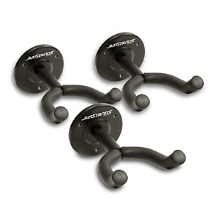 JamStands JS-GHG25 Guitar Wall Hanger With Adjustable Yoke 3-Pack