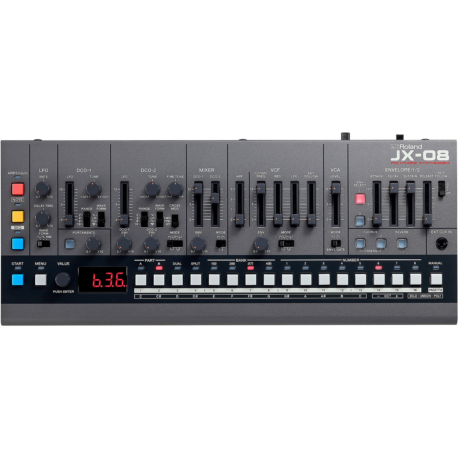Roland JX-08 [JX-8P] Boutique Synthesizer | Music & Arts