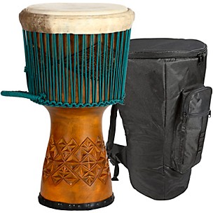 X8 Drums Jackfruit Master Series Djembe Drum with Bag