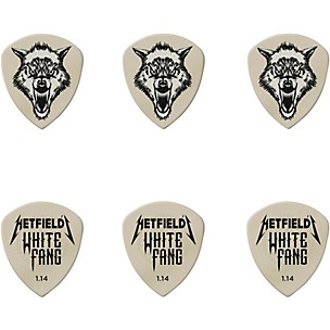 Dunlop James Hetfield Signature White Fang Guitar Picks and Tin -