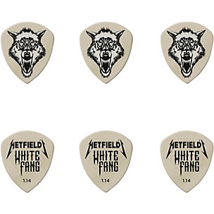 Dunlop James Hetfield Signature White Fang Guitar Picks and Tin