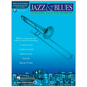 Hal Leonard Jazz And Blues Playalong Solos for Trombone (Book/Online Audio)