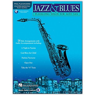 Hal Leonard Jazz & Blues Playalong Solos for Alto Sax (Book/Audio Online)