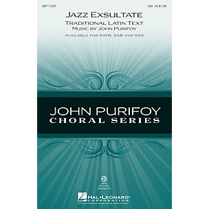 Hal Leonard Jazz Exsultate SSA composed by John Purifoy