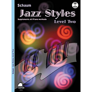 Schaum Jazz Styles (Level Two Book/CD) Educational Piano Book with CD by John Revezoulis