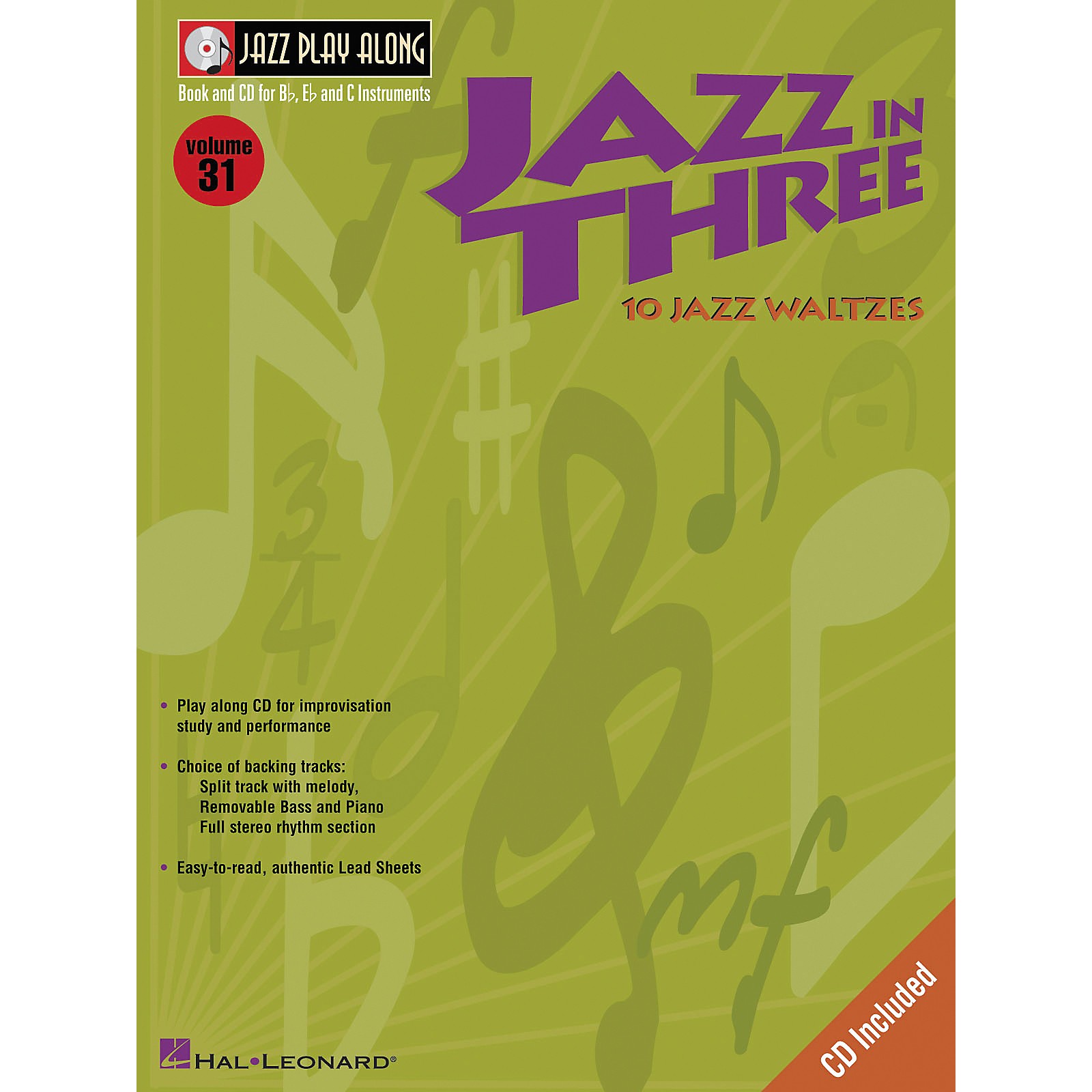 JAZZ レコードセット3 Hal Leonard Jazz in Three (Eb Instruments / C Instruments / Bb