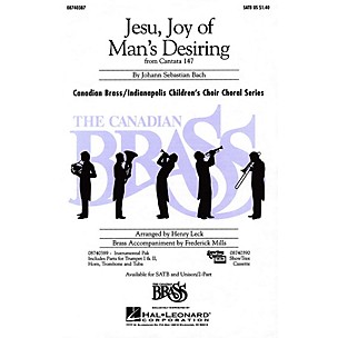 Hal Leonard Jesu, Joy of Man's Desiring SATB composed by Johann Sebastian Bach