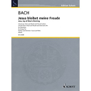 Schott Music Jesu, Joy of Man's Desiring (String Trio Score and Parts) Schott Series Composed by Johann Sebastian Bach