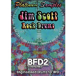 Platinum Samples Jim Scott Rock Drums BFD2 Compatible Volumes 1 and 2
