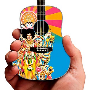 Axe Heaven Jimi Hendrix Axis Bold As Love Acoustic Miniature Guitar Replica Collectible