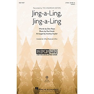 Hal Leonard Jing-a-Ling, Jing-a-Ling (Discovery Level 2) 2-Part arranged by Audrey Snyder