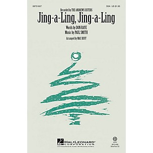 Hal Leonard Jing-a-Ling, Jing-a-Ling ShowTrax CD by The Andrews Sisters Arranged by Mac Huff