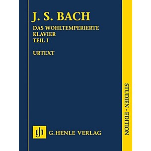 G. Henle Verlag Johann Sebastian Bach - The Well-Tempered Clavier, Part I BWV 846-869 Henle Study Score by Bach