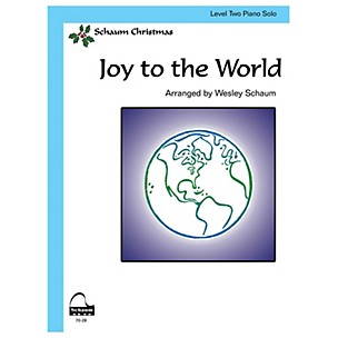 Schaum Joy to the World Educational Piano Book by George Fredrick Handel (Level Late Elem)