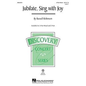 Hal Leonard Jubilate, Sing with Joy (Discovery Level 1) VoiceTrax CD Composed by Russell Robinson