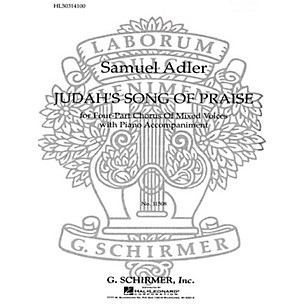 G. Schirmer Judah's Song of Praise SATB composed by Samuel Adler