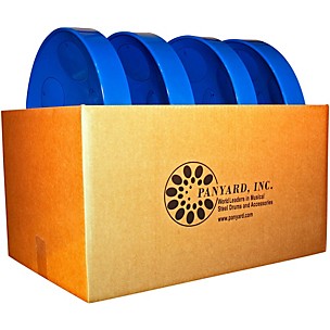 Panyard Jumbie Jam Educator's Steel Drum 4-Pack With Table Top Stands