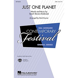 Hal Leonard Just One Planet SAB Arranged by Mark Brymer