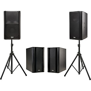 QSC K12 Powered Speaker Dual Sub Package
