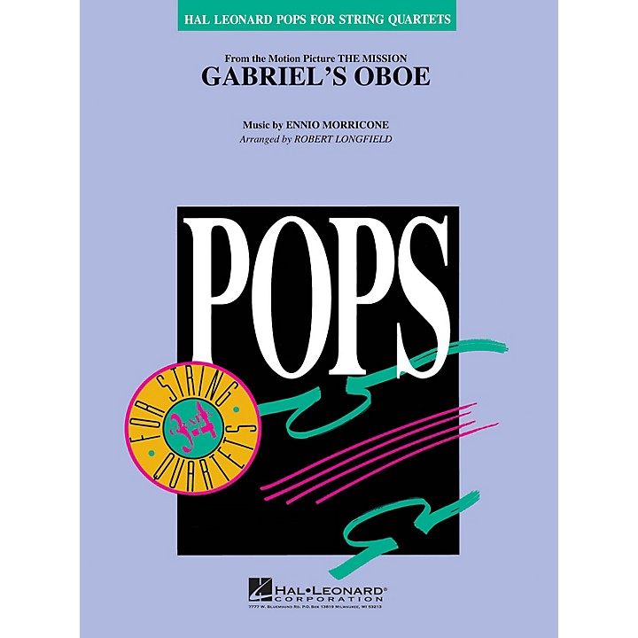 Hal Leonard Gabriel's Oboe Pops For String Quartet Series Softcover