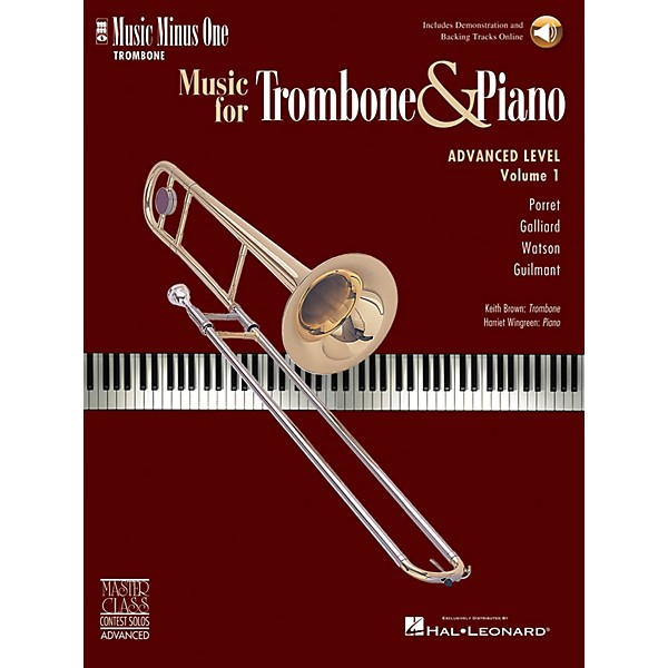 Music Minus One Advanced Trombone Solos, Volume 1 (for Trombone) Music