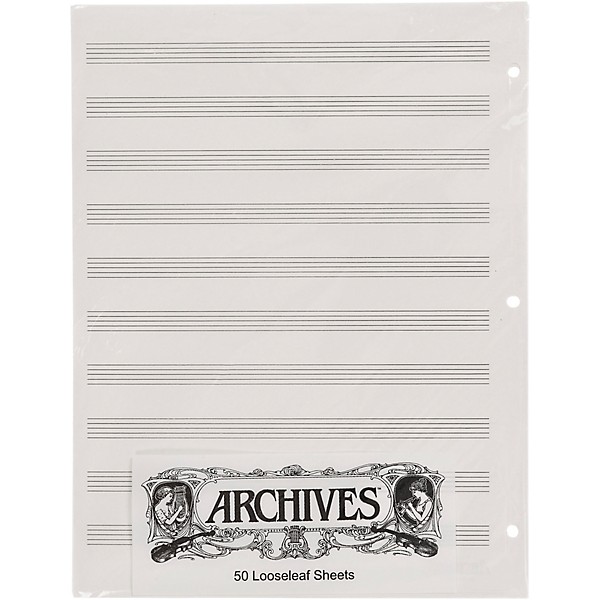 Archives Loose Leaf Manuscript Paper 10 Stave 50 Sheets | Music & Arts