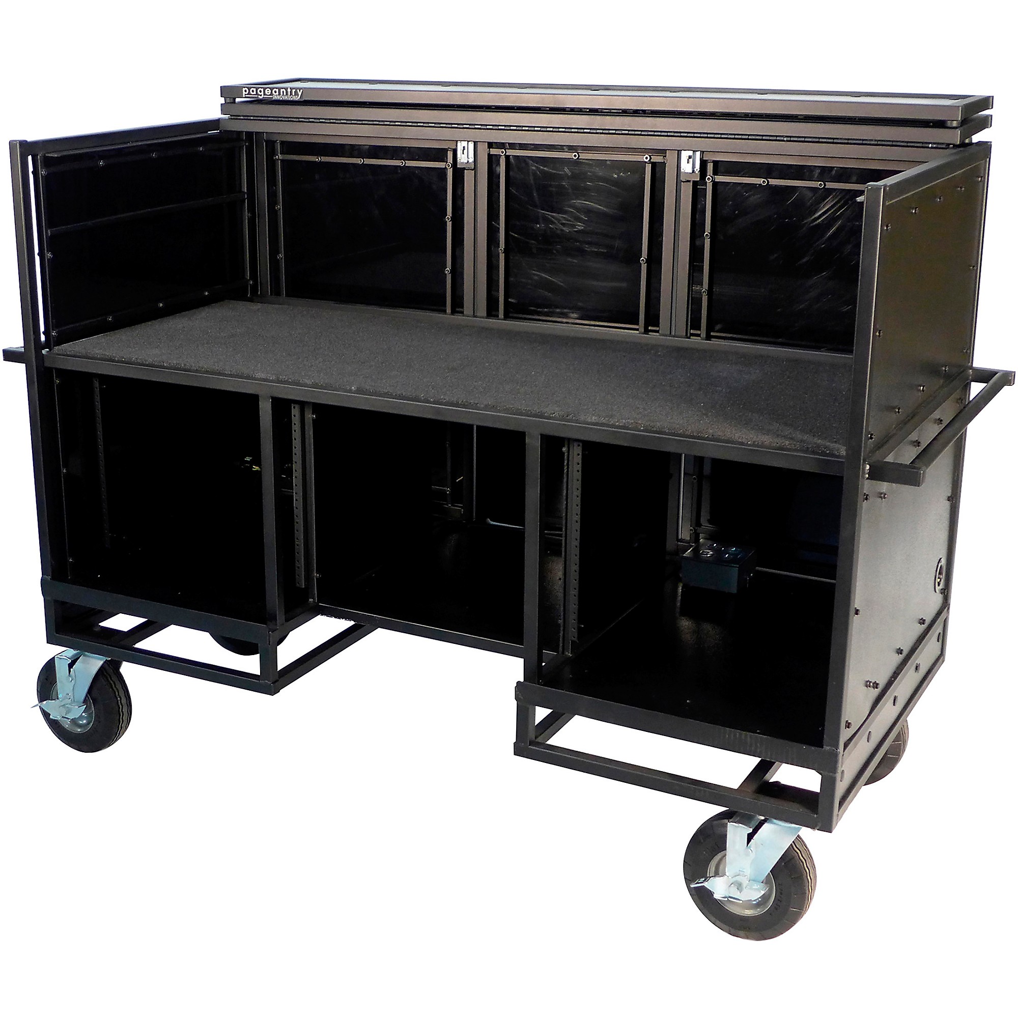 Pageantry Innovations Seated Synth/Mixer Combo Cart Stealth Series
