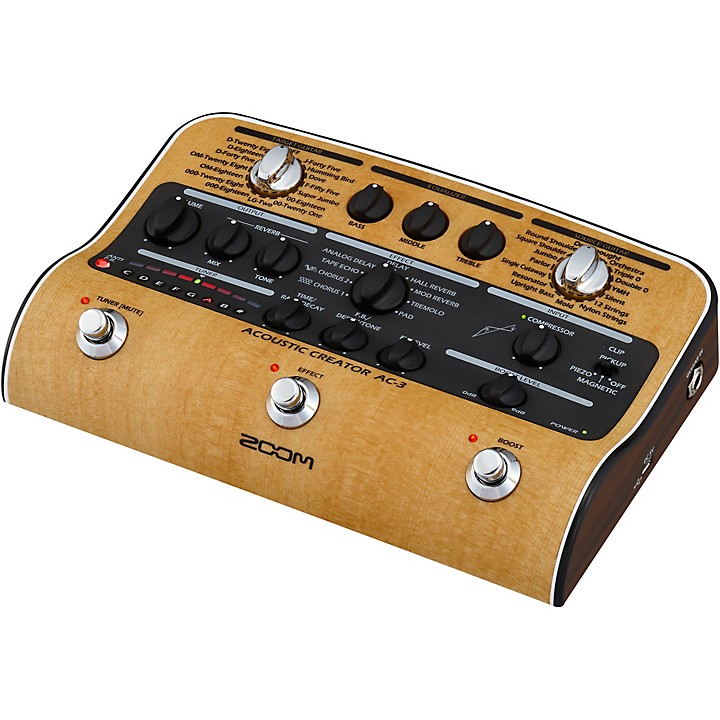 Zoom AC-3 Acoustic Creator Acoustic Multi-Effects Pedal | Music & Arts