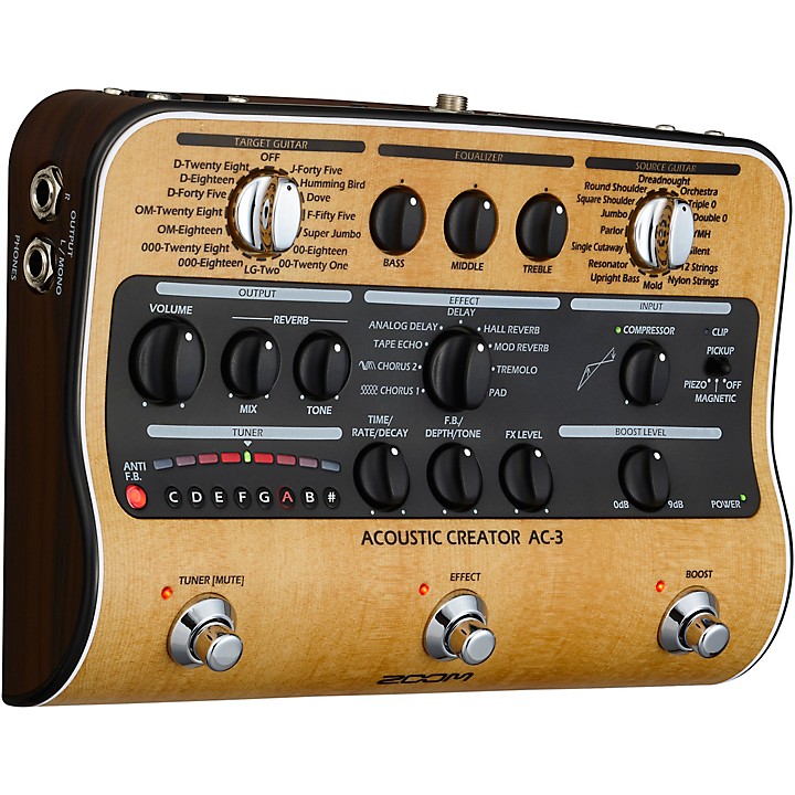 Zoom AC-3 Acoustic Creator Acoustic Multi-Effects Pedal | Music & Arts