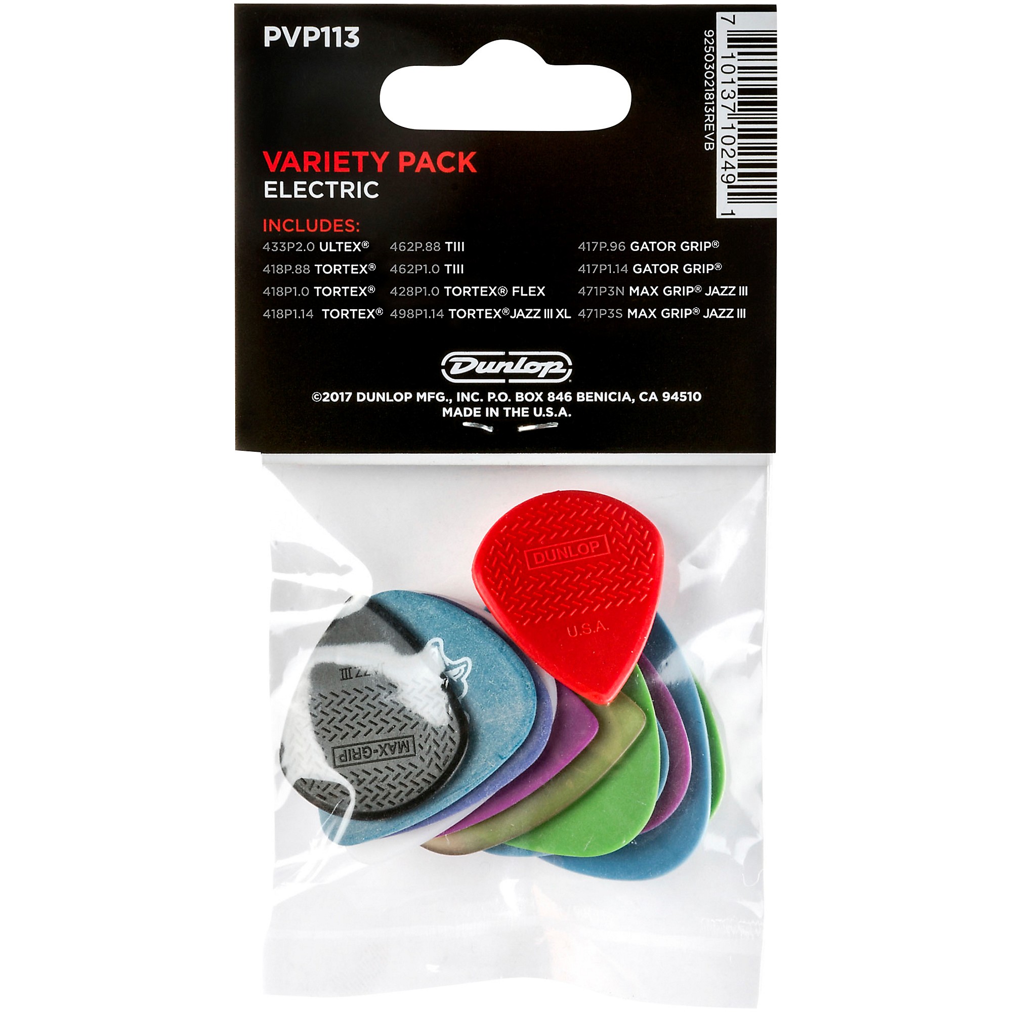 Dunlop Electric Variety 12 Pack Picks | Music & Arts