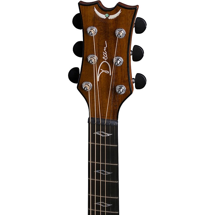  Dean Exhibition 6-String Acoustic-Electric Guitar, Koa :  Musical Instruments